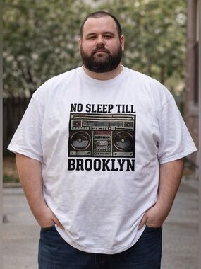 No Sleep Till Brooklyn Graphic Tee - White - Beastie Boys